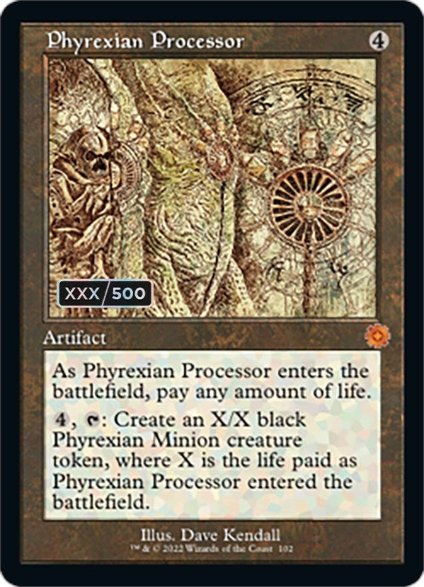 Image for Phyrexian Processor (Schematic) (Serial Numbered) (102) [The Brothers' War: Retro Frame Artifacts] - Magic: The Gathering