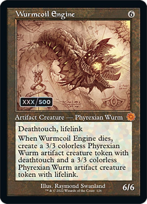 Image for Wurmcoil Engine (Schematic) (Serial Numbered) (126) [The Brothers' War: Retro Frame Artifacts] - Magic: The Gathering
