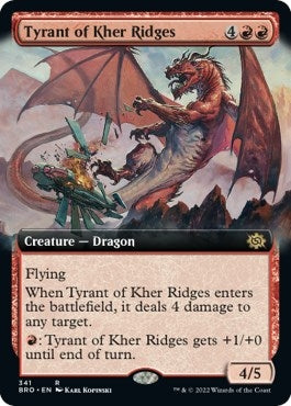 Image for Tyrant of Kher Ridges (Extended Art) (341) [The Brothers' War] - Magic: The Gathering