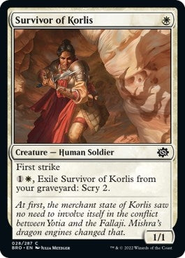 Image for Survivor of Korlis (28) [The Brothers' War] - Magic: The Gathering
