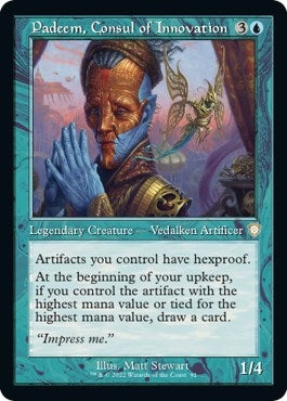 Image for Padeem, Consul of Innovation (Retro Frame) (91) [The Brothers' War] - Magic: The Gathering
