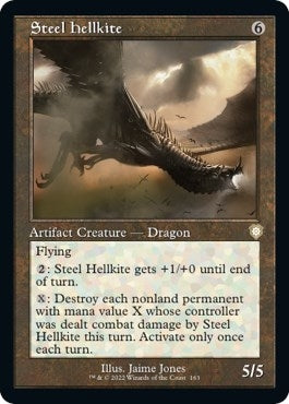 Image for Steel Hellkite (Retro Frame) (163) [The Brothers' War] - Magic: The Gathering