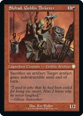 Image for Slobad, Goblin Tinkerer (Retro Frame) (118) [The Brothers' War] - Magic: The Gathering