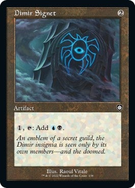 Image for Dimir Signet (Retro Frame) (138) [The Brothers' War] - Magic: The Gathering