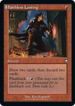 Image for Faithless Looting (Retro Frame) (116) [The Brothers' War] - Magic: The Gathering