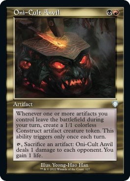 Image for Oni-Cult Anvil (Retro Frame) (127) [The Brothers' War] - Magic: The Gathering