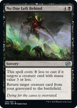 Image for No One Left Behind (109) [The Brothers' War] - Magic: The Gathering