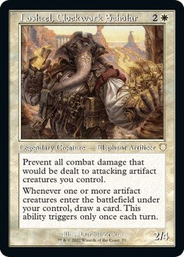 Image for Losheel, Clockwork Scholar (Retro Frame) (73) [The Brothers' War] - Magic: The Gathering