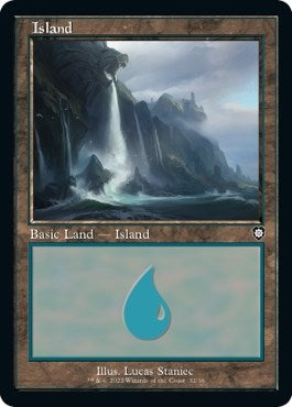 Image for Island (32) (Retro Frame) (32) [The Brothers' War] - Magic: The Gathering