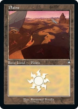 Image for Plains (29) (Retro Frame) (29) [The Brothers' War] - Magic: The Gathering