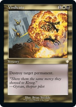 Image for Vindicate (Retro Frame) (131) [The Brothers' War] - Magic: The Gathering