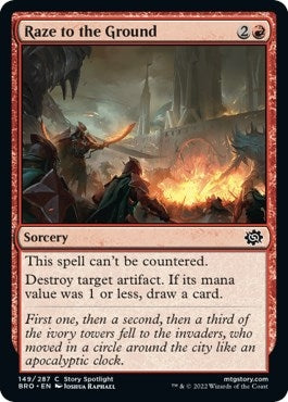 Image for Raze to the Ground (149) [The Brothers' War] - Magic: The Gathering