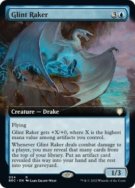 Image for Glint Raker (Extended Art) (54) [The Brothers' War] - Magic: The Gathering