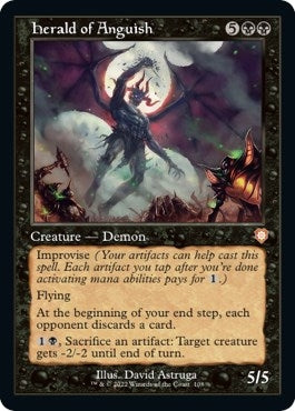 Image for Herald of Anguish (Retro Frame) (108) [The Brothers' War] - Magic: The Gathering