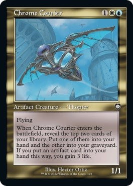 Image for Chrome Courier (Retro Frame) (123) [The Brothers' War] - Magic: The Gathering
