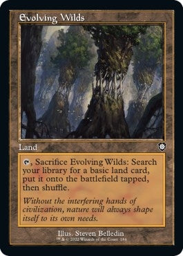 Evolving Wilds (Retro Frame) (184) [Commander: The Brothers' War]
