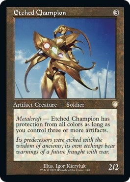 Image for Etched Champion (Retro Frame) (140) [The Brothers' War] - Magic: The Gathering