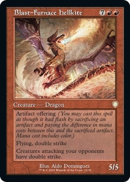 Image for Blast-Furnace Hellkite (Retro Frame) (12) [The Brothers' War] - Magic: The Gathering