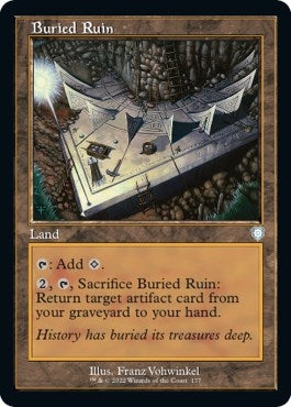 Image for Buried Ruin (Retro Frame) (177) [The Brothers' War] - Magic: The Gathering