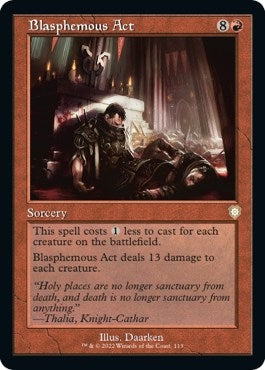 Image for Blasphemous Act (Retro Frame) (113) [The Brothers' War] - Magic: The Gathering