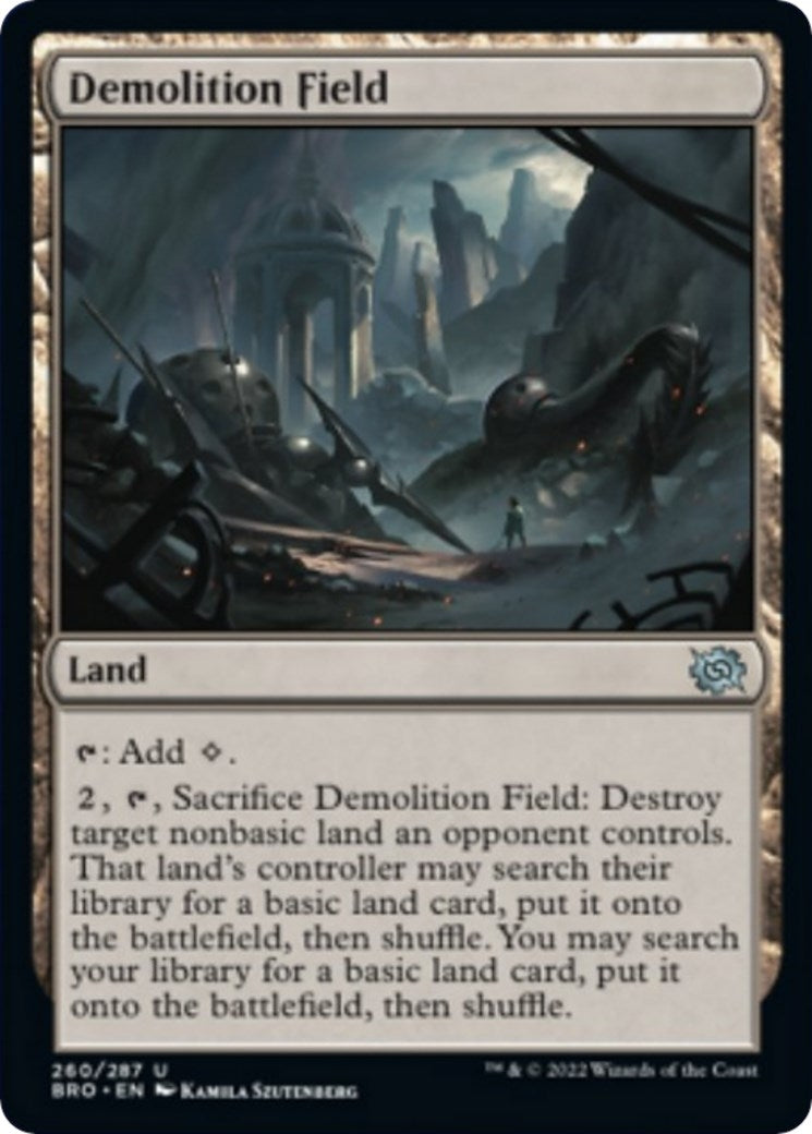 Image for Demolition Field (260) [The Brothers' War] - Magic: The Gathering