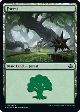 Image for Forest (277) (277) [The Brothers' War] - Magic: The Gathering