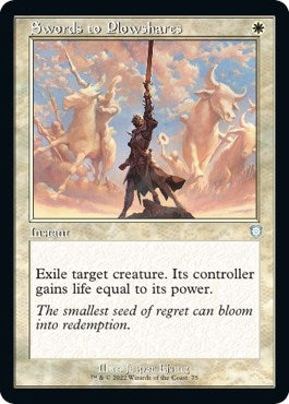 Image for Swords to Plowshares (Retro Frame) (75) [The Brothers' War] - Magic: The Gathering