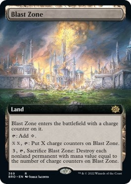 Image for Blast Zone (Extended Art) (369) [The Brothers' War] - Magic: The Gathering