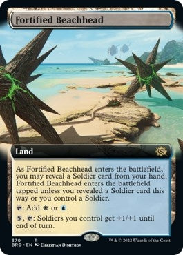 Image for Fortified Beachhead (Extended Art) (370) [The Brothers' War] - Magic: The Gathering