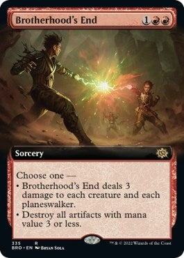 Image for Brotherhood's End (Extended Art) (335) [The Brothers' War] - Magic: The Gathering
