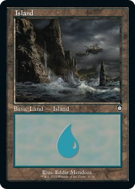 Image for Island (31) (Retro Frame) (31) [The Brothers' War] - Magic: The Gathering