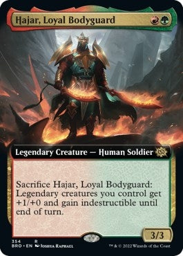 Image for Hajar, Loyal Bodyguard (Extended Art) (354) [The Brothers' War] - Magic: The Gathering