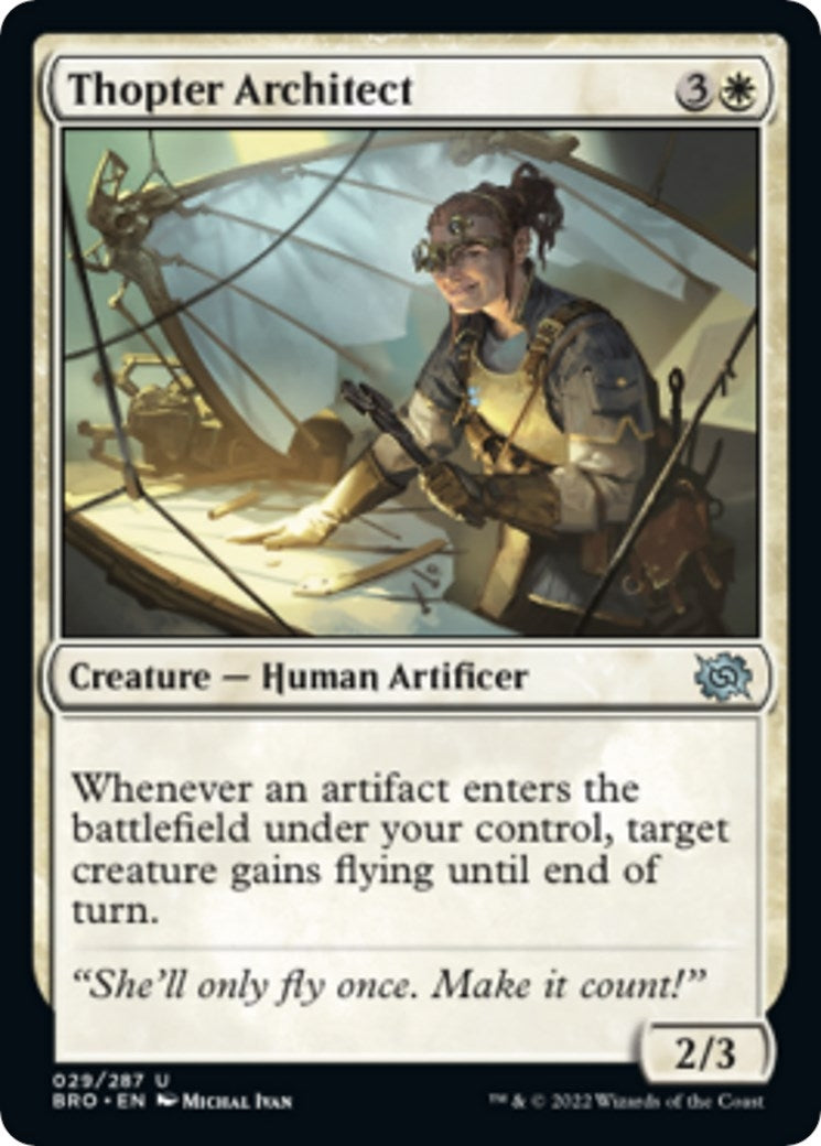 Image for Thopter Architect (29) [The Brothers' War] - Magic: The Gathering