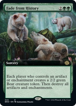 Image for Fade from History (Extended Art) (345) [The Brothers' War] - Magic: The Gathering
