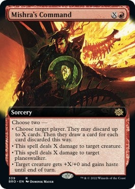 Image for Mishra's Command (Extended Art) (339) [The Brothers' War] - Magic: The Gathering