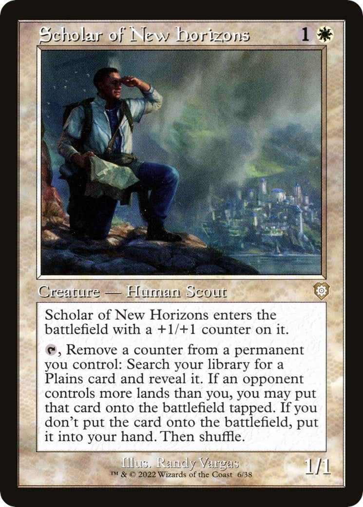 Image for Scholar of New Horizons (Retro Frame) (6) [The Brothers' War] - Magic: The Gathering