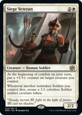 Image for Siege Veteran (25) [The Brothers' War] - Magic: The Gathering