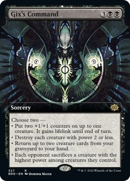 Image for Gix's Command (Extended Art) (327) [The Brothers' War] - Magic: The Gathering