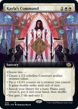 Image for Kayla's Command (Extended Art) (302) [The Brothers' War] - Magic: The Gathering