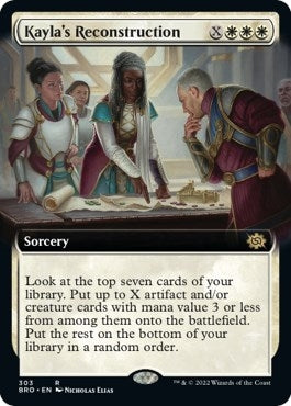 Image for Kayla's Reconstruction (Extended Art) (303) [The Brothers' War] - Magic: The Gathering