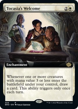 Image for Tocasia's Welcome (Extended Art) (308) [The Brothers' War] - Magic: The Gathering