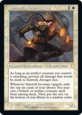 Image for Sanwell, Avenger Ace (Retro Frame) (5) [The Brothers' War] - Magic: The Gathering
