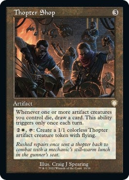 Image for Thopter Shop (Retro Frame) (19) [The Brothers' War] - Magic: The Gathering