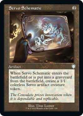 Image for Servo Schematic (Retro Frame) (158) [The Brothers' War] - Magic: The Gathering