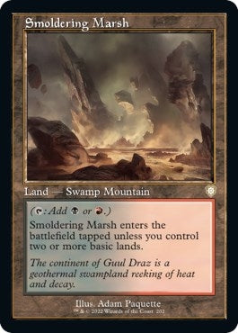 Image for Smoldering Marsh (Retro Frame) (202) [The Brothers' War] - Magic: The Gathering