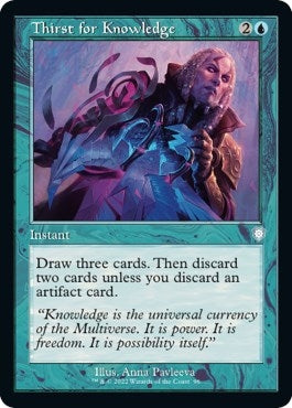 Image for Thirst for Knowledge (Retro Frame) (96) [The Brothers' War] - Magic: The Gathering