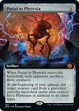 Image for Portal to Phyrexia (Extended Art) (365) [The Brothers' War] - Magic: The Gathering