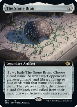 Image for The Stone Brain (Extended Art) (367) [The Brothers' War] - Magic: The Gathering