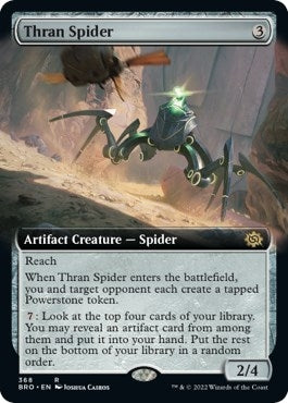 Image for Thran Spider (Extended Art) (368) [The Brothers' War] - Magic: The Gathering