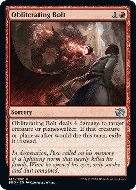 Image for Obliterating Bolt (145) [The Brothers' War] - Magic: The Gathering